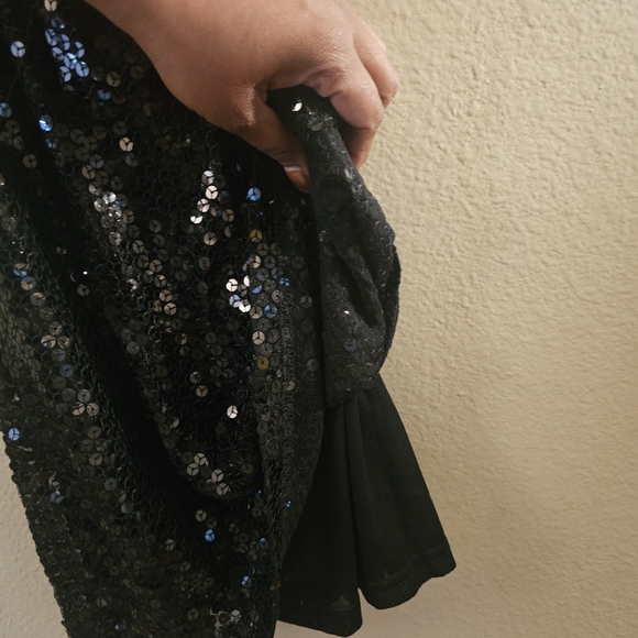 Forever 21 Black Sequin Blouse - Picture 4 of 7